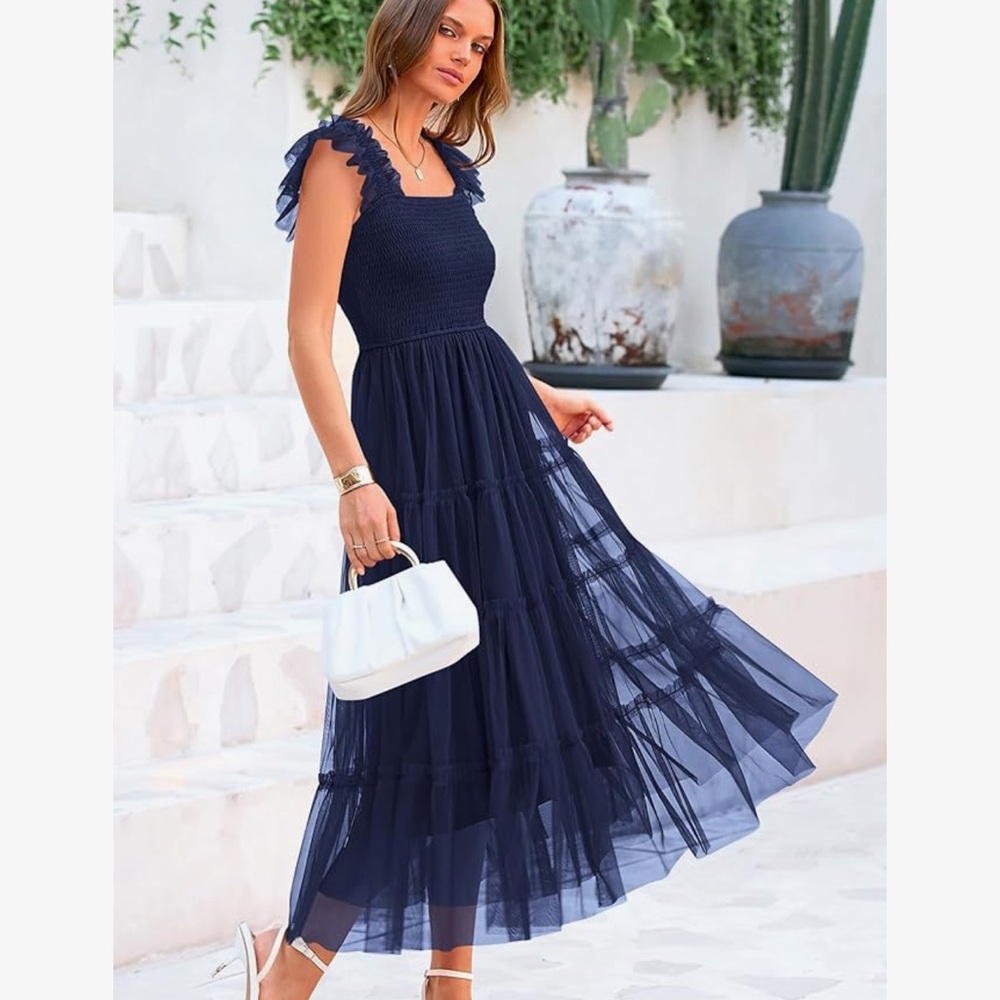 Pretty Little Things-  Navy Blue Women's Dress